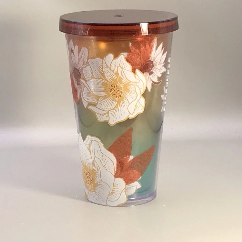 Starbucks 2019 Cactus Flower Earthy Tumbler Cup Coffee Tea NO‎ STRAW